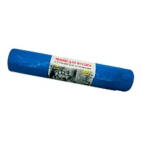 Мешки для мусора 200 л, с завязками, синие, в рулоне 5 шт., ПВД, 45 мкм, 1100х850 мм, Концепция Быта Vitalux, 604934 в Артеме