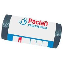 Мешки для мусора 60 л, черные, в рулоне 50 шт., ПНД, 6,2 мкм, 800х600 мм, PACLAN Professional, 604078 в Артеме