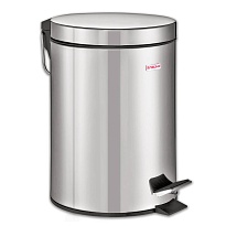 Ведро-контейнер для мусора (урна) с педалью LAIMA Classic, 12 л, зеркальное, нержавеющая сталь, со съемным внутренним ведром в Артеме