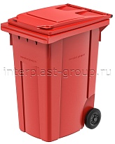 Мусорный контейнер 360 л красный 360 красный в Артеме