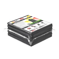 Мешки для мусора 160 л, серые, в пачке 10 шт., ПВД, 40 мкм, 900х1100 мм, i-Bag в Артеме