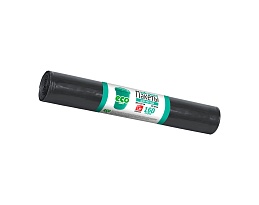 Мешки для мусора 160 л, черные, в рулоне 10 шт., ПВД, 25 мкм, 1100х800 мм, GRIFON, 101-031 в Артеме