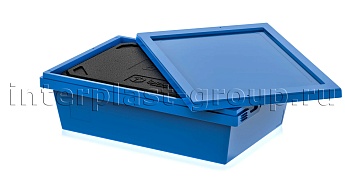 Изотермический контейнер KV 6416 в сборе с крышкой голубой в Артеме Изотермический контейнер KV 6416 в сборе с крышкой голубой в Артеме