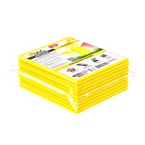 Мешки для мусора 160 л, желтые, в пачке 10 шт., ПВД, 40 мкм, 900х1100 мм, i-Bag в Артеме