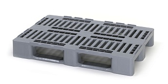 Поддон пластиковый усиленный EURO H1 (с открытыми полозьями) в Артеме Поддон пластиковый усиленный EURO H1 (с открытыми полозьями) в Артеме