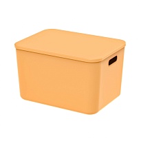 Ящик пластиковый вкладываемый желтый 410х305х245 мм в Артеме Ящик пластиковый вкладываемый желтый 410х305х245 мм в Артеме