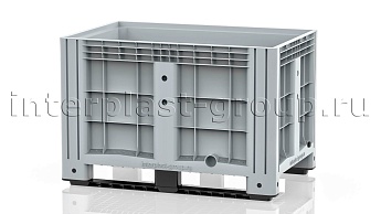 Контейнер iBox сплошной на полозьях с пробкой 1 дюйм серый в Артеме Контейнер iBox сплошной на полозьях с пробкой 1 дюйм серый в Артеме